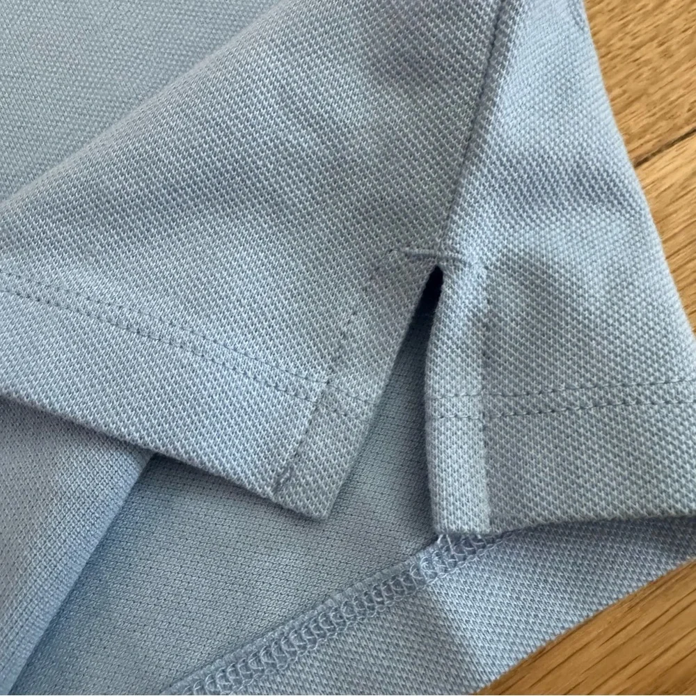 Old Navy Uniform Pique Long Sleeves Polo Shirt for Girls in Light Blue